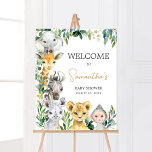 Greenery Wild One Safari Baby Shower Welcome Poster<br><div class="desc">Make your event special with this Jungle Safari Baby Shower with our cute and lovely printable Welcome Sign featuring adorable Greenery Animals Baby Shower theme. Download,  personalize,  and create lasting memories with this perfect touch for your joyous celebration!

BS601</div>