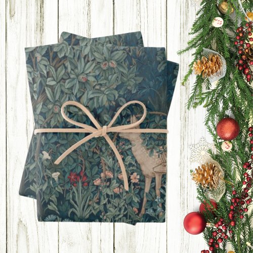 Greenery William Morris art design wrapping paper 