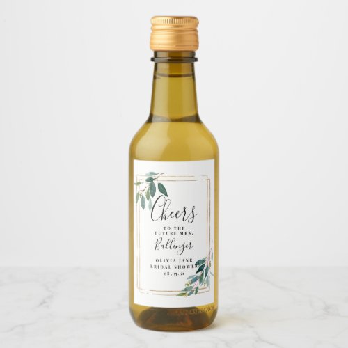 Greenery Wine Label Eucalyptus Mini Wine Label