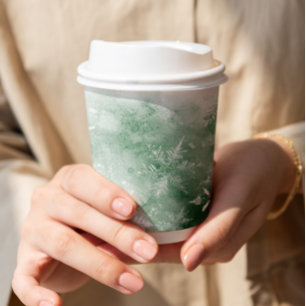 Greenery Winter Wonderland Bridal Shower Paper Cups