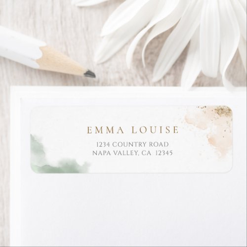 Greenery With Rose Gold Element Eucalyptus Label
