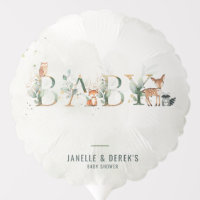 Greenery Woodland Baby Shower