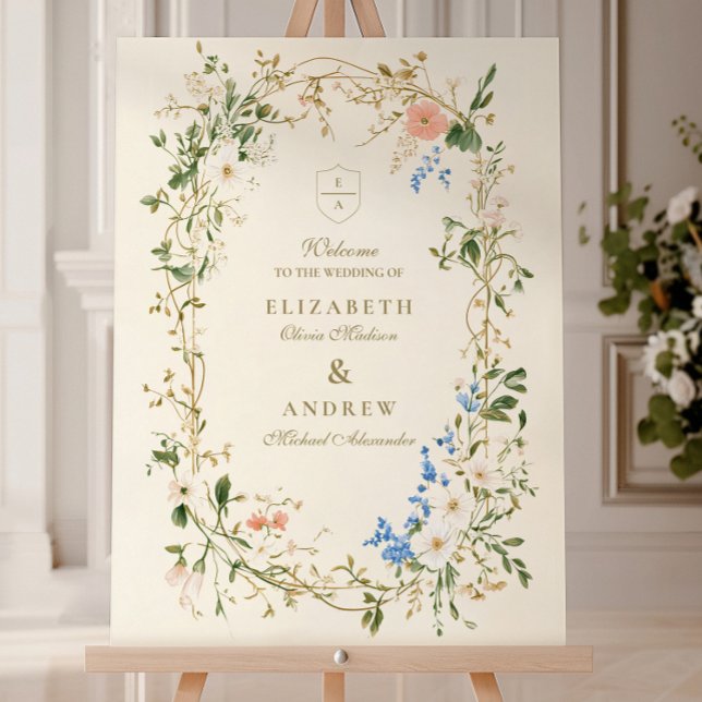 Greenery Woodland Fern Wedding Foam Board (Creator Uploaded)