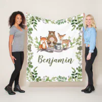 Woodland fleece online blanket