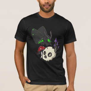 Greeneyed Moth, Skull and Mushroom Shirt
