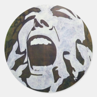 GREENfiti-1 Classic Round Sticker