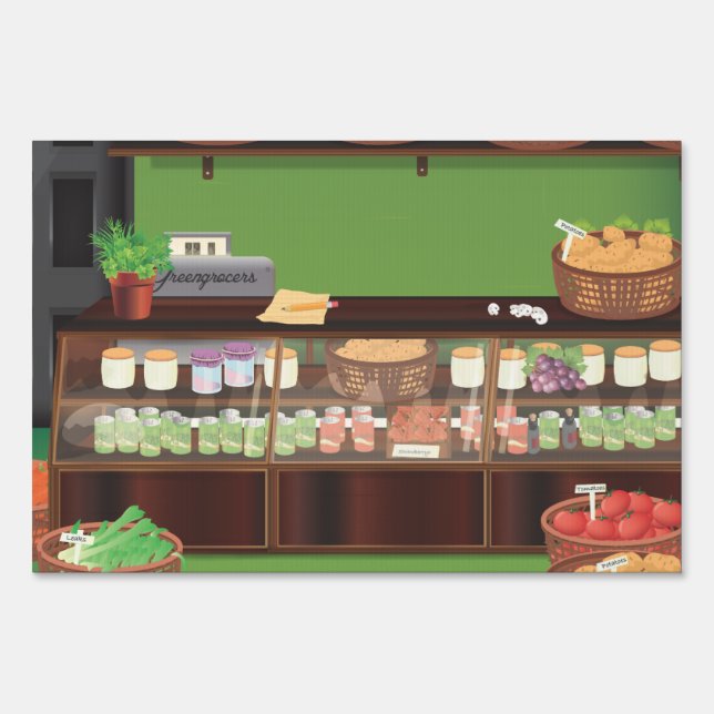 Greengrocers Store Sign (Front)