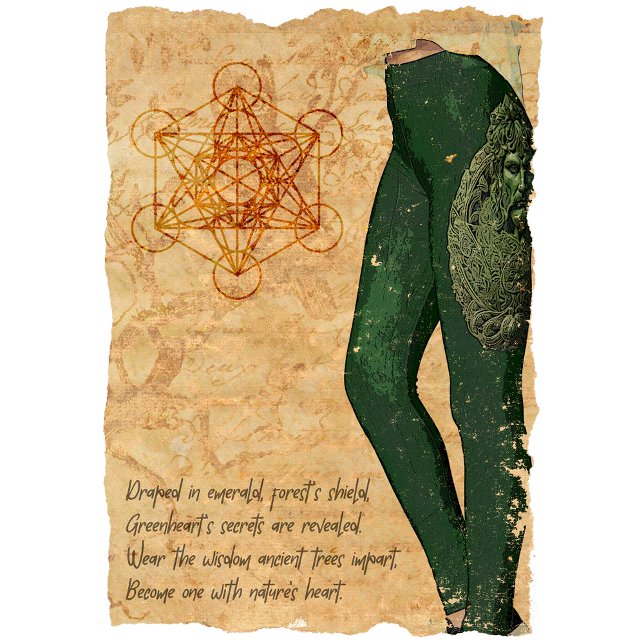 Greenheart Guardian: Green Man Leggings (Creator Uploaded)