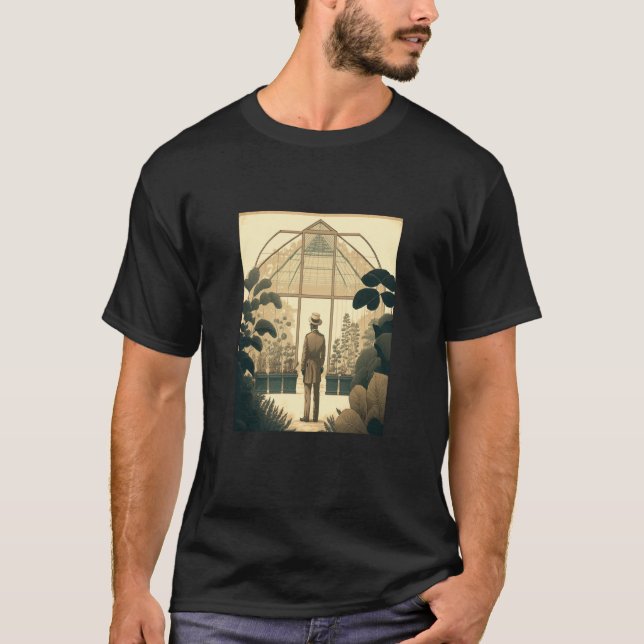 Greenhouse Allotment Garden Vintage Greenhouse Gar T-Shirt (Front)