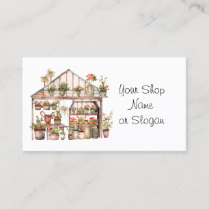 Greenhouse Flower Shop Business Card