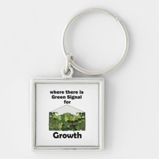 Greenhouse Green Signal For Growth Garden Opening  Keychain