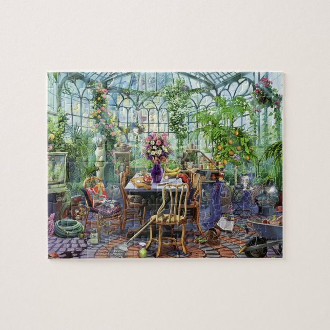Greenhouse Morning Jigsaw Puzzle (Horizontal)