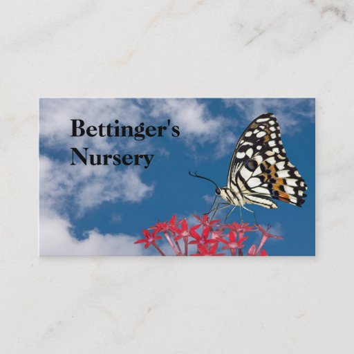 Customizable Greenhouse Nursery Business Card Template
