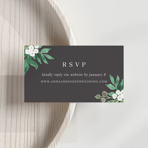 Greenhouse  Wedding Website RSVP Enclosure Card