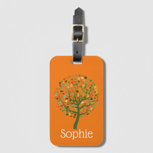 Greenie cute tree environmental luggage tag