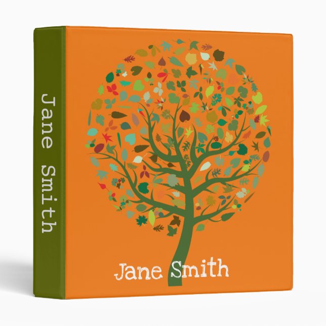 Greenie tree eco  Earth environment 3 Ring Binder (Front/Spine)