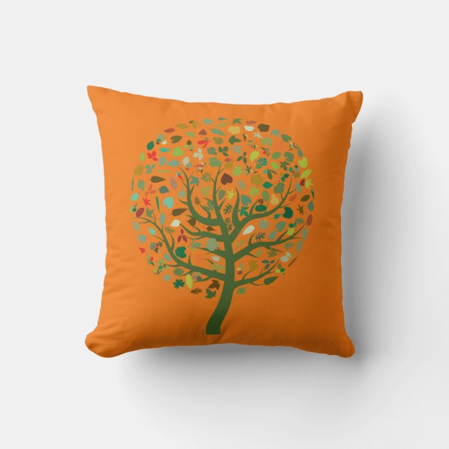 Greenie tree eco  Earth environment Throw Pillow (Front)