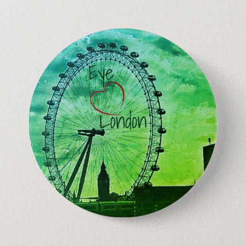 Greening the Grey London England Button