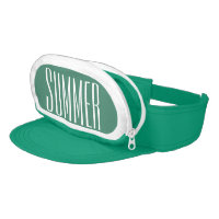 Greenish Blue Cap-Sac fanny pack for head, Summer Visor