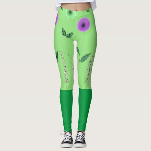 Greenish field leggings