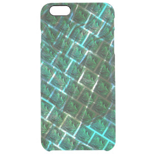 'Greenish framed eyes', scratches and bluish grid? Clear iPhone 6 Plus Case