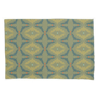 Greenish Retro Vintage Pattern Pillow Case