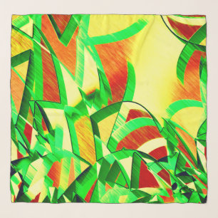 Greenish streaks over red image with drizzle scarf