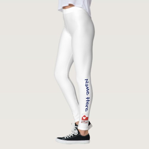 Greenland and Greenlander Flag Personalized  Leggings
