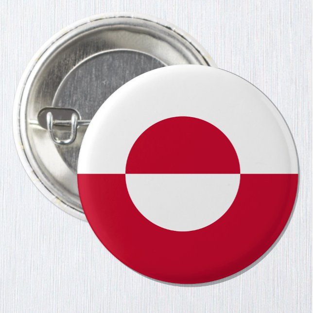 Greenland button, patriotic Greenland Flag fashion Button (Greenland Flag Button / clothing, bag button)