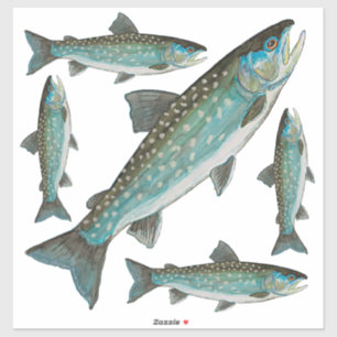 Greenland Char Fishing Angling Fisherman's Sticker