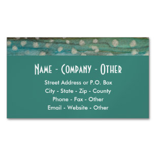 Greenland Char Fishing Fisherman's Business Card Magnet