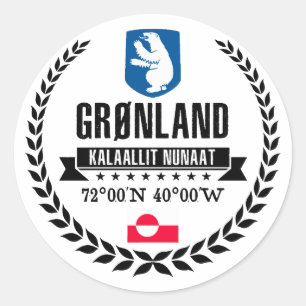 Greenland Classic Round Sticker