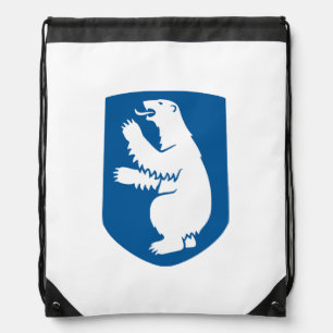 Greenland coat arms country symbol emblem flag den drawstring bag