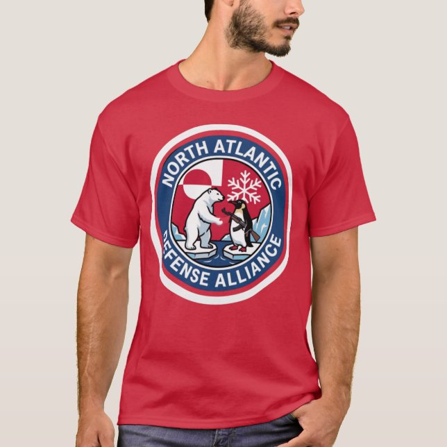 Greenland Defense Front North Atlc Defense Allianc T-Shirt (Front)