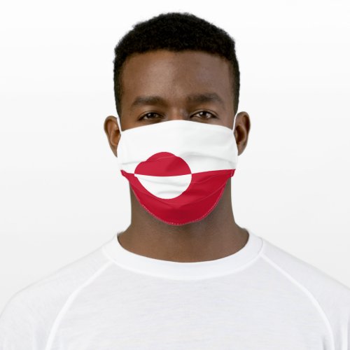 Greenland Flag Adult Cloth Face Mask