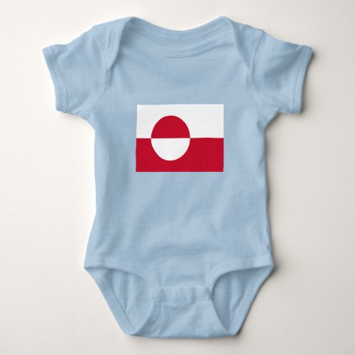Greenland Flag Baby Bodysuit