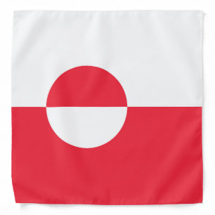 Greenland flag bandana