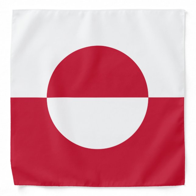 Greenland Flag Bandana (Front)
