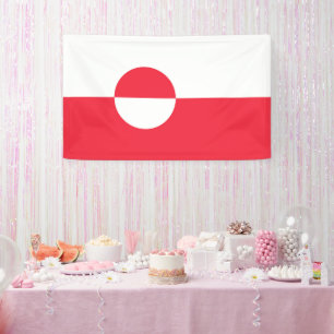 Greenland flag banner