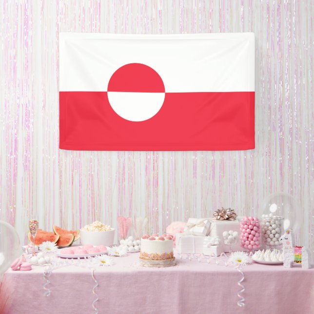 Greenland flag banner (Party)