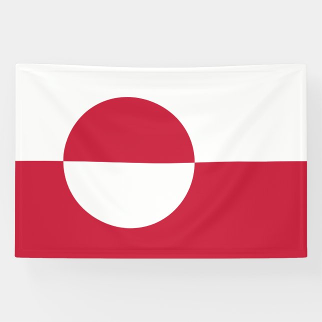 Greenland Flag Banner (Horizontal)