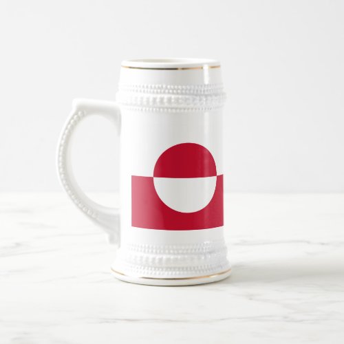 Greenland Flag Beer Stein