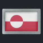 Greenland Flag Belt Buckle<br><div class="desc">Patriotic flag of Greenland.</div>