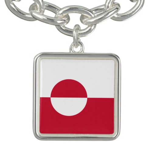 Greenland Flag Bracelet