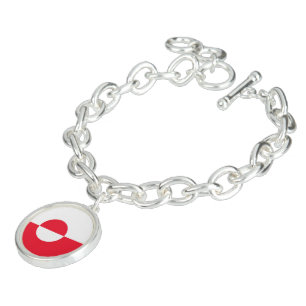 Greenland flag bracelet