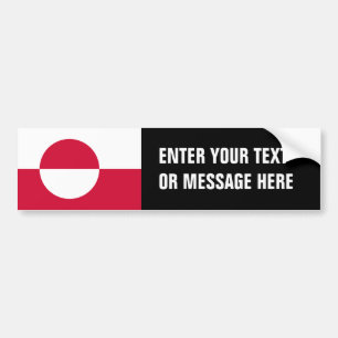 Greenland Flag Bumper Sticker