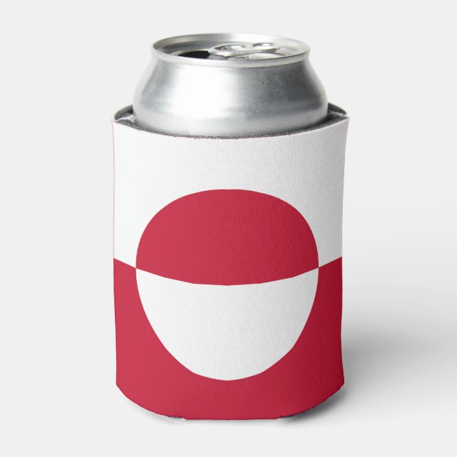 Greenland Flag Can Cooler (Can Front)
