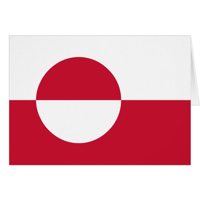 Greenland Flag Cards (Front Horizontal)