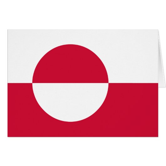 Greenland Flag Cards (Front Horizontal)