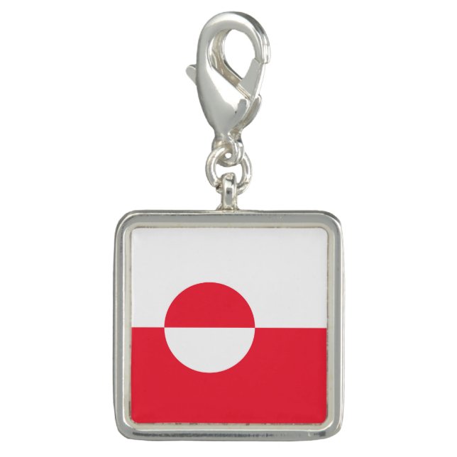 Greenland flag charm (Front)